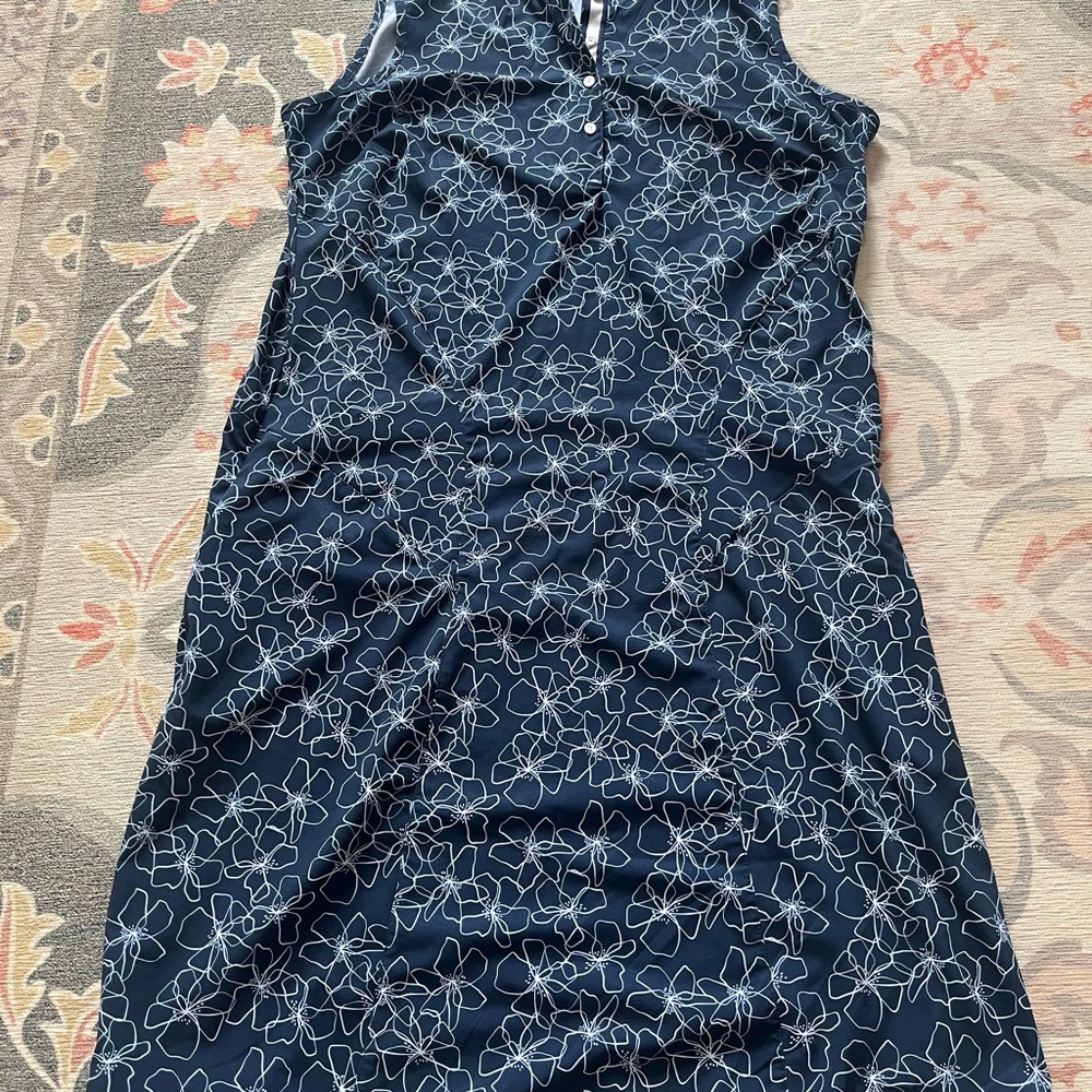 Size M - Puma Navy Blue Floral Sleeveless Dress